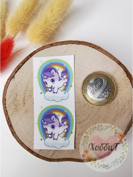 Термонаклейки цветные для бантиков №39, 1 пара